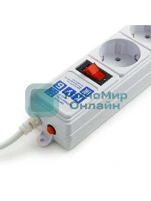 Сетевой фильтр Powercube SPG-B-15-WHITE 5 м, 5 розеток, белый, коробка