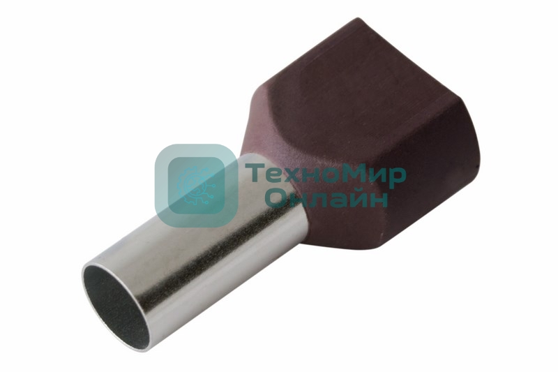 Наконечник штыревой втулочный изолированный Rexant F-14 мм 2х10 мм² (НШВи(2) 10-14/Ги2 10-14) красный