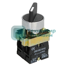 Переключатель LAY5-BD25 на 2 полож. черный I-O станд. ручка IEK BSW60-BD-2-K02