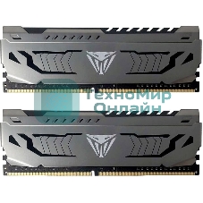 Оперативная память Patriot Viper Steel, DDR4, 32GB (2x16GB), 3600MHz, CL18, DIMM, радиатор, черный