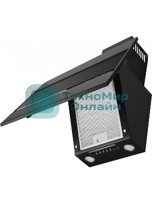 Вытяжка каминная Maunfeld Bridge 60 нержавеющая сталь/черное стекло, 60 см, 850 куб. м/ч, 51 дБ