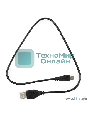 Кабель Гарнизон USB 2.0, AM/miniBM 5P, 0.5м, пакет (GCC-USB2-AM5P-0.5M)