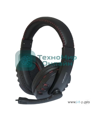 Гарнитура проводная Nakatomi HS-T50MV черный (c рег. громкости)