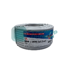 Кабель силовой медный Rexant NUM-J 3x2,5 мм², длина 50 метров, ГОСТ 31996-2012, ТУ 3520-015-38229892-2015