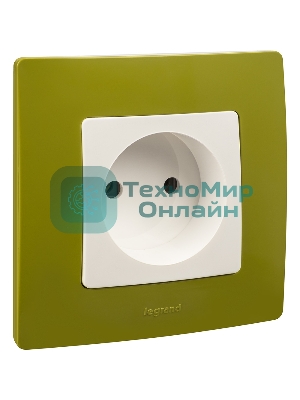 Розетка 2К винты, белый ETIKA