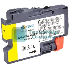 Картридж струйный G&G GG-LC3239XLY желтый (52мл) для Brother HL-J6000DW/J6100DW