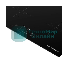 Индукционная варочная панель Kuppersberg ICI 604 60 см, индукция, High-Tech, inverter, прямой край, 9 уровней мощности, бустер, Stop and Go, автоматическое отключение, таймер, индикатор остаточного тепла, сенсорное/слайдерное управление, черный