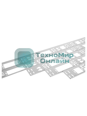 Вертикальный кабельный органайзер ЦМО в шкаф, ширина 75 мм 42U, черный (ВКО-М-42.75-9005)