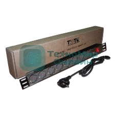 Блок распределения питания Lanmaster TWT-PDU19-10A8P-1.8 гор.размещ. 8xSchuko базовые 10A Schuko 1.8м