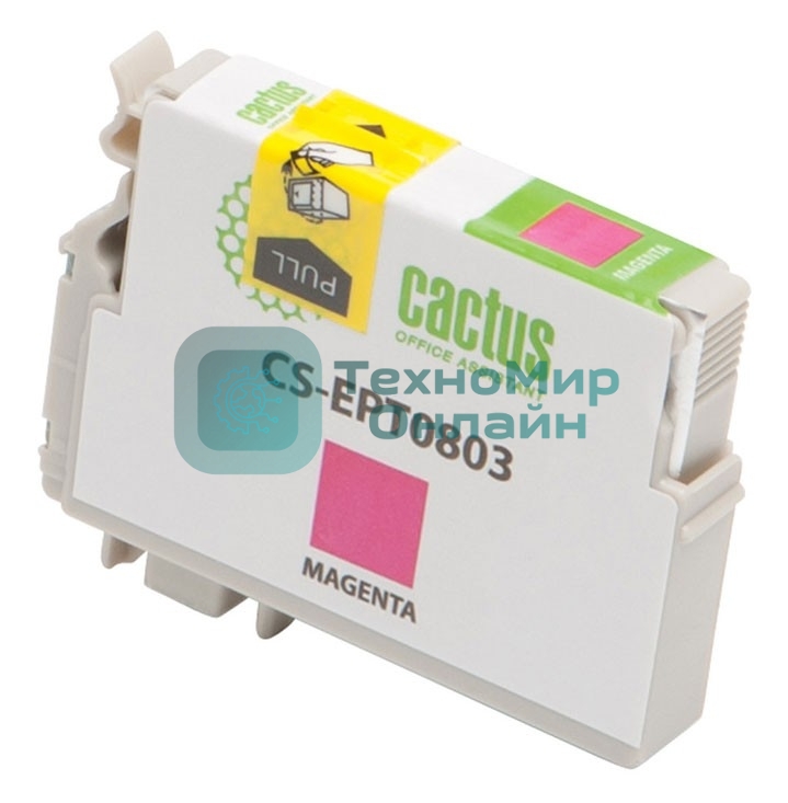 Картридж струйный Cactus CS-EPT0803 (T0803) пурпурный (11,4 мл) для Epson Stylus Photo P50/PX650/PX660/PX700/PX700W/PX710/PX710W/PX720/PX720WD/PX800/PX800FW/PX810/PX810FW/PX820/PX820FWD/R265/R285/R360/RX560/RX585/RX685