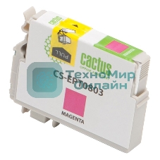 Картридж струйный Cactus CS-EPT0803 (T0803) пурпурный (11,4 мл) для Epson Stylus Photo P50/PX650/PX660/PX700/PX700W/PX710/PX710W/PX720/PX720WD/PX800/PX800FW/PX810/PX810FW/PX820/PX820FWD/R265/R285/R360/RX560/RX585/RX685