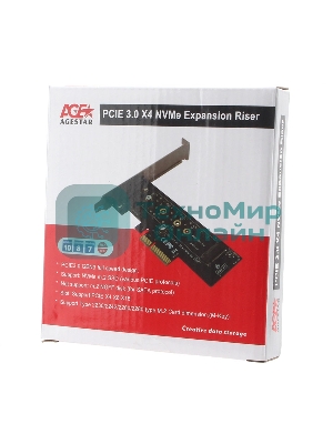 Адаптер AgeStar AS-MC01 PCI-E для M.2 NGFF SSD