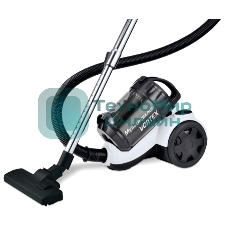Пылесос Centek CT-2528 белый/черный, 350/2000 Вт, уборка сухая, пылесборник циклонный фильтр, 1.5 л