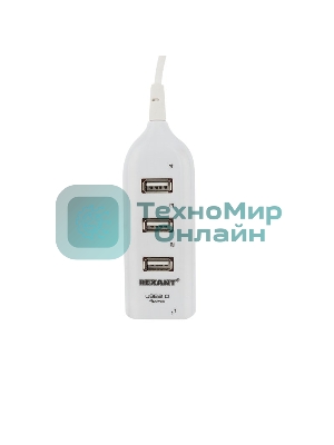 Разветвитель USB 2.0 Rexant на 4 порта белый