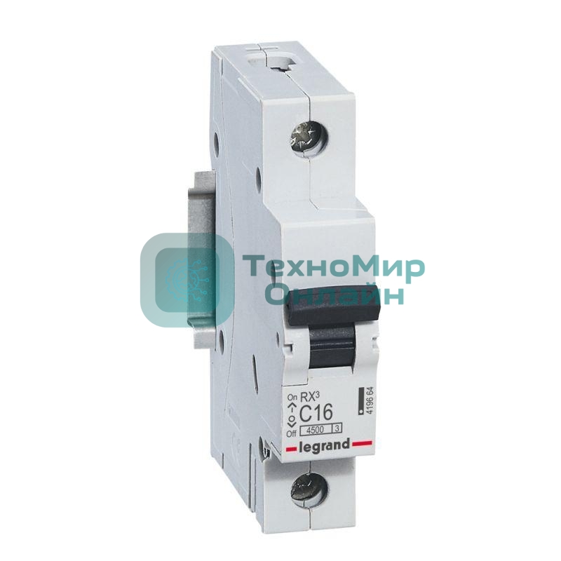 Выключатель автоматический модульный 1п C 16А 4.5кА RX3 Leg 419664