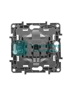 Розетка 2К винты, белый ETIKA