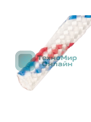 Фал плетеный Сибртех полипр. 24-прядный с полипр. серд. 10 мм, бухта 100 м, 700 кгс