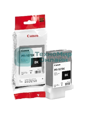 Картридж струйный Canon PFI-107BK (6705B001) черный (130 мл) для Canon iP F680/685/780/785