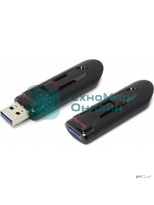 Флешка USB Sandisk CZ600 Cruzer Glide (SDCZ600-064G-G35), 64Gb, USB 3.0, R/W 10/20, черный