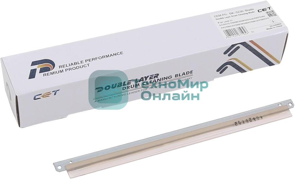Ракель CET (Wiper Blade) для Kyocera ECOSYS P5021cdn/P5026cdn/P5018cdn/M5521cdn/M5526cdn (DK-5230-Blade)