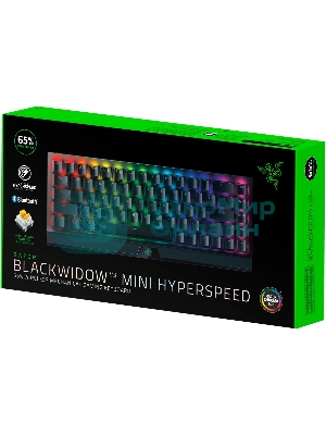 Клавиатура Razer BlackWidow V3 Mini HyperSpeed гибридная, USB Type-A, Bluetooth, радиоканал, чёрный