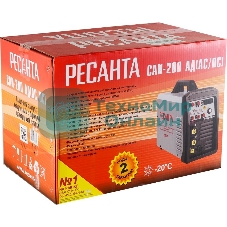 Сварочный аппарат Ресанта САИ-200АД (АС/DC) инвертор ММА DC/TIG