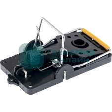 Мышеловка Сибртех пластиковая открытая, металлический механизм, малая, 100х45 мм, 2 шт.