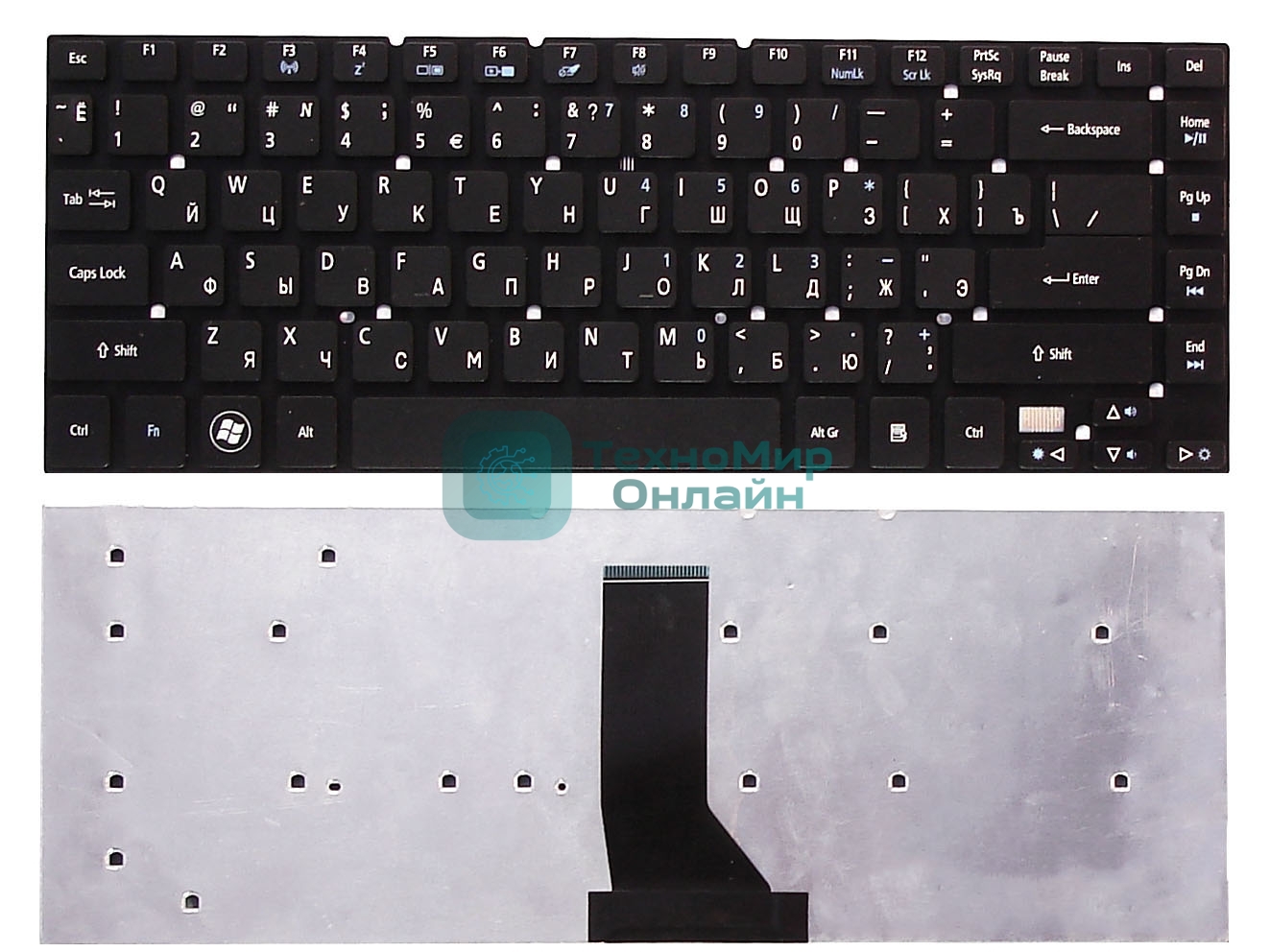 Клавиатура для ноутбука Acer Aspire 3830 3830G 3830T 3830TG 4830 4830G 4830T 4830TG черная