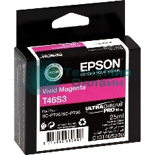 Картридж струйный пурпурный Epson T46S3 для SC-P700