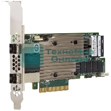 Контроллер MegaRAID 9480-8I8e SGL (05-50031-00), PCIe 3.1 x8 LP, SAS/SATA/NVMe, RAID 0,1,5,6,10,50,60, 16port(2 * int SFF8643 + 2 * ext SFF8644), 4Gb Cache, 3516ROC