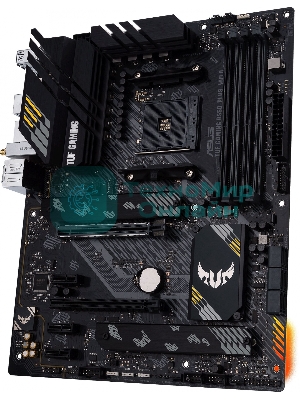Материнская плата ASUS TUF GAMING B550-PLUS WIFI II, AM4, AMD B550, 4xDDR4, 6xSATA, 2xM.2, 1xPCI-E 3.0 x16, 1xPCI-E 4.0 x16, 3xPCI-E x1, 1xDP, 1xHDMI, 1x 2.5Gb LAN, 2xUSB-A 3.2 Gen 1, 1xUSB-A 3.2 Gen 2, 1xUSB-C 3.2 Gen 2, 3x3.5 мм, 7.1, ATX