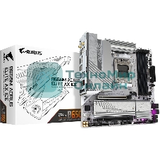 Материнская плата GIGABYTE B650M AORUS ELITE AX ICE, AM5, AMD B650, 4xDDR5, 4xSATA, 2xM.2, 1xPCIe 4.0 x16, 1xPCIe 4.0 x4, 1xDP, 1xHDMI, 1x2.5Gb LAN, Wi-Fi 6E, Bluetooth 5.3, S/PDIF, 2xUSB-C 10Gbps, 2xUSB-A 10Gbps, 5xUSB-A 5Gbps, 4xUSB-A 2.0, 2x3.5 мм, 7.1, mATX