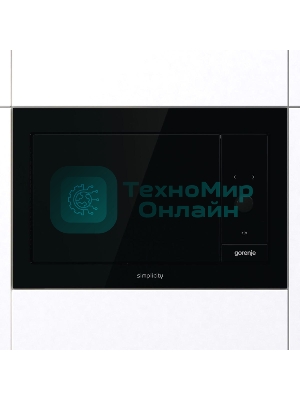 Встраиваемая микроволновая печь GORENJE BM235G1SYB черный 23 л, 900 Вт, переключатели - поворотный механизм/сенсор