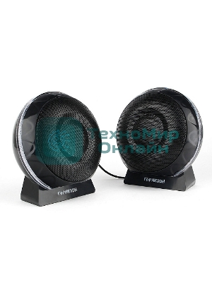 Акустическая система 2.0 Гарнизон GSP-150, черный, 6 Вт, FTB-динамики, материал- пластик, USB - питание