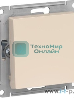 Выключатель 1-клавишный, сх.1, 10АХ, механизм, бежевый