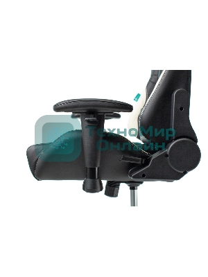 Кресло Бюрократ VIKING 5 AERO WHITE черный/белый, экокожа, 120 кг, механизм качания