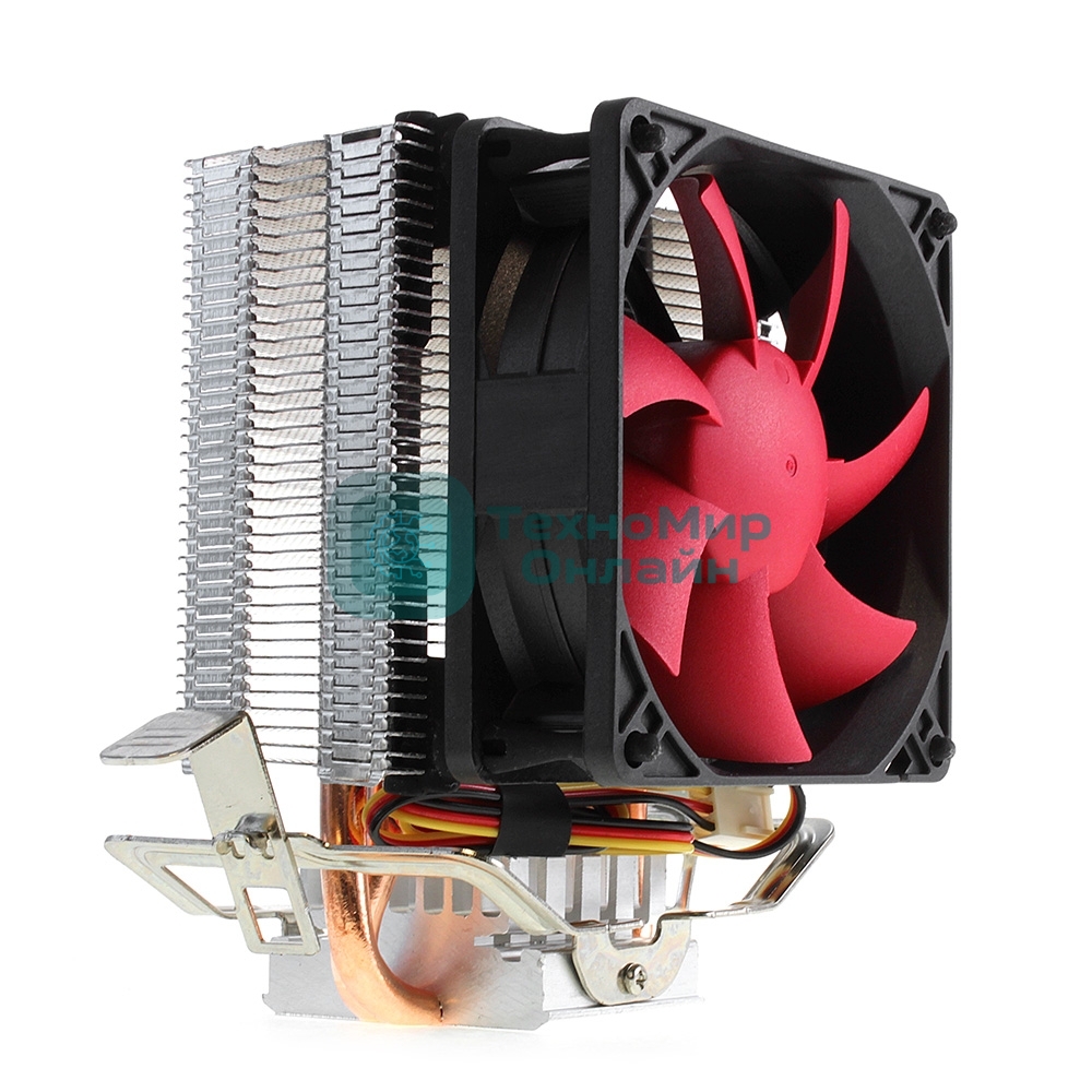 вентилятор CROWN Кулер для процессора CM-92 (Для Intel и AMD, TDP до 95 Ватт, 2шт. медных теплопроводных трубок, Гидродинамическии подшипник, Размер: 117*79*113 мм)