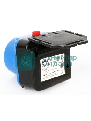 Фонарь налобный аккумуляторный LED5375 220В 0.4Вт LED 2 реж. пластик голуб. Ultraflash 14252