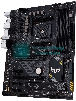 Материнская плата ASUS TUF GAMING B550-PLUS WIFI II, AM4, AMD B550, 4xDDR4, 6xSATA, 2xM.2, 1xPCI-E 3.0 x16, 1xPCI-E 4.0 x16, 3xPCI-E x1, 1xDP, 1xHDMI, 1x 2.5Gb LAN, 2xUSB-A 3.2 Gen 1, 1xUSB-A 3.2 Gen 2, 1xUSB-C 3.2 Gen 2, 3x3.5 мм, 7.1, ATX