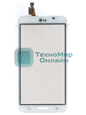 Сенсорное стекло (тачскрин) для LG G PRO LITE D680 D684, белое