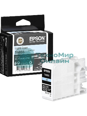 Картридж струйный Epson T46S5 (C13T46S500) светло-голубой (25 мл) для SureColor SC-P700