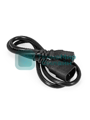 Кабель питания ExeGate Special EC-1S (C13->C14, 3*0.75мм2, CCA, черный, 1м)