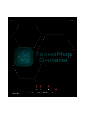 Индукционная варочная панель Monsher MHI 4506, 45 см, индукция, High-Tech, inverter, 9 уровней мощности, бустер, Stop and Go, автоматическое отключение, таймер, индикатор остаточного тепла, сенсорное/слайдерное управление, черный