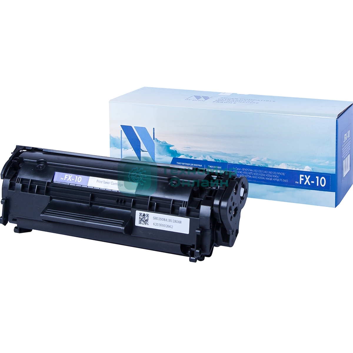 Картридж NVPrint совместимый Canon FX-10 черный для L100/120/MF4010/4140/4330/4660 (2500k)
