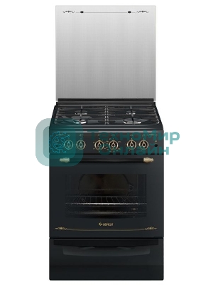 Плита газовая Gefest ПГ 6100-02 0183 черный, конфорок 4 шт, духовка 52 л, 60 см x 85 см x 60 см