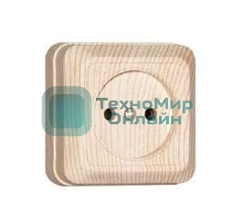 Розетка 1-м ОП Олимп 16А IP20 сосна Universal 5560896