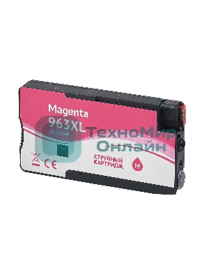 Картридж струйный Sakura 3JA28AE (№963XL Magenta) для HP, пурпурный, 25,5 мл., 1600 к.