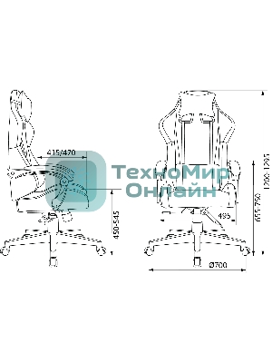 Кресло Бюрократ Zombie GAME TETRA черный/карбон, экокожа, 120 кг, механизм качания