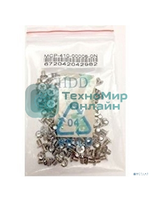 Набор Supermicro MCP-410-00006-0N, состоящий 100 крепежных винтов и 24 пронумерованных наклеек для HotSwap лотков под 2.5'' HDD