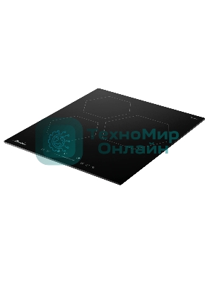 Индукционная варочная панель Monsher MHI 4506, 45 см, индукция, High-Tech, inverter, 9 уровней мощности, бустер, Stop and Go, автоматическое отключение, таймер, индикатор остаточного тепла, сенсорное/слайдерное управление, черный